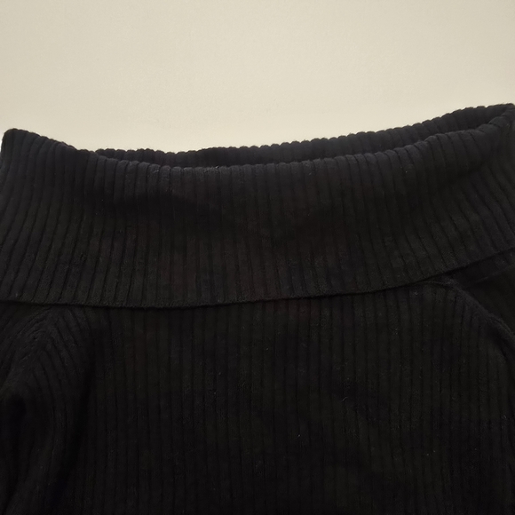 Jason Wu Ribbed Off The Shoulder Sweater in Black Size M - Picture 6 of 10